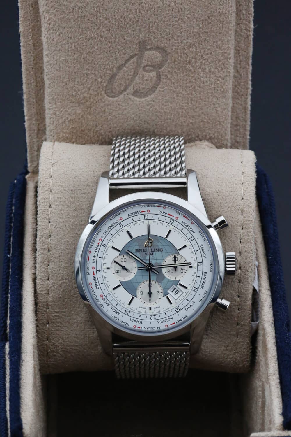 breitling AB0510U0/A732 Polar White TRANSOCEAN CHRONOGRAPH UNITIME 46mm 2022