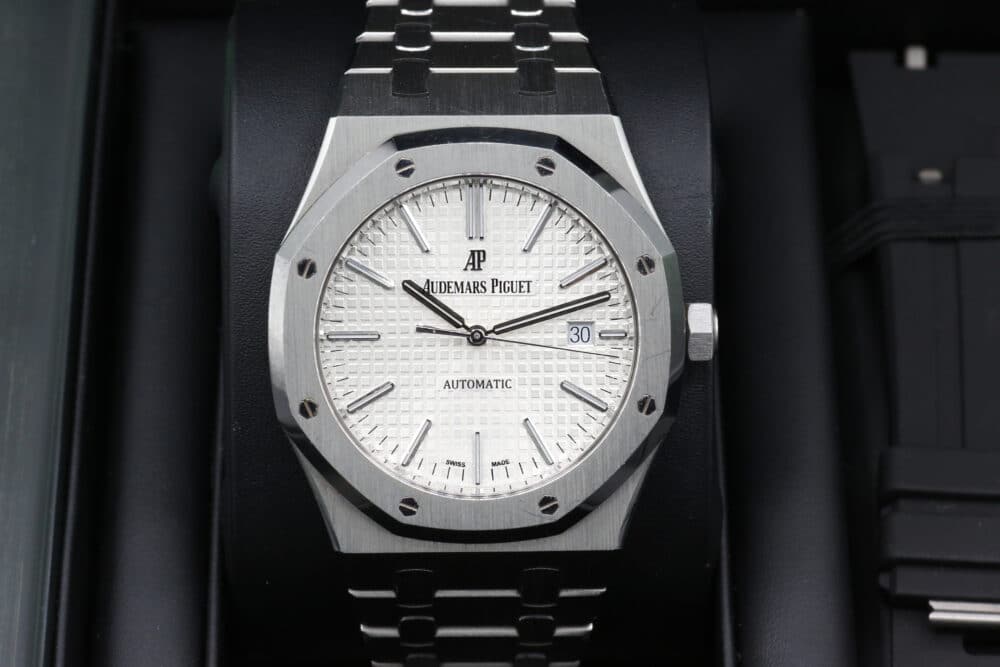Audemars Piguet 15400ST White ROYAL OAK 41mm 2016
