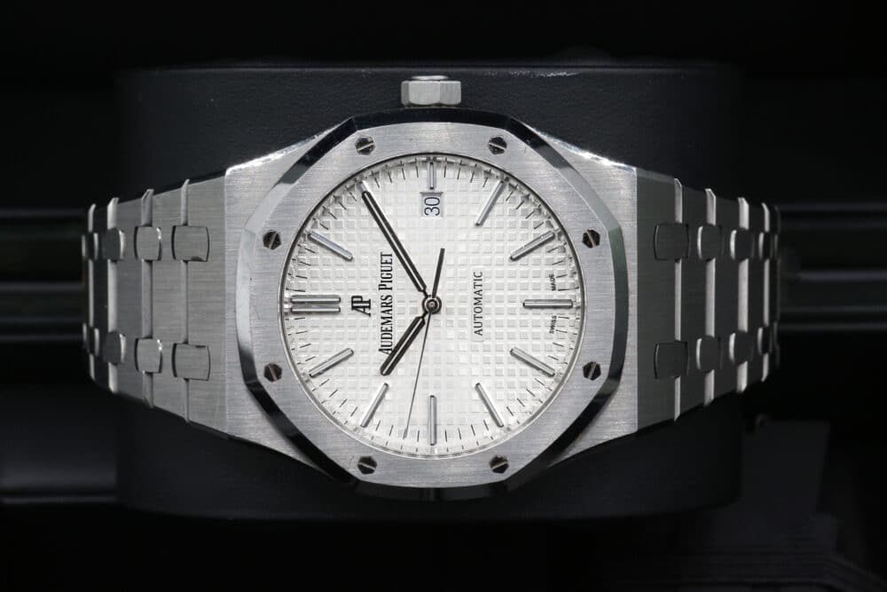 Audemars Piguet 15400ST White ROYAL OAK 41mm 2016 - Image 4
