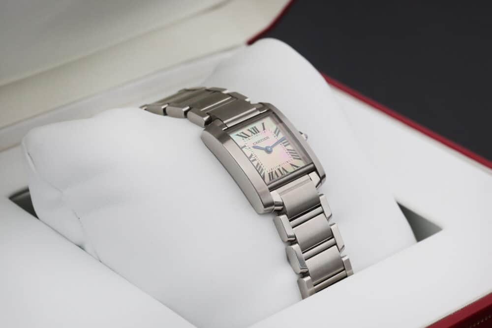 Cartier Ladies Tank Pink Mop 2384 26mm - Image 4
