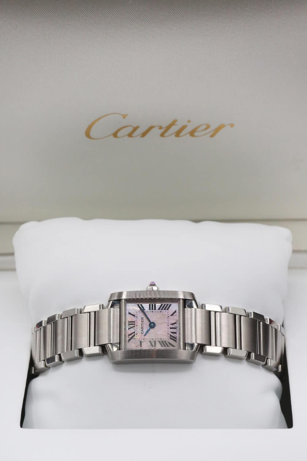 Cartier Ladies Tank Pink Mop 2384 26mm - Image 2