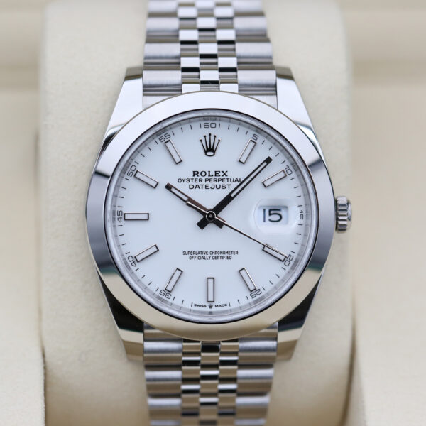 Rolex 126300 White Index DATEJUST 41mm 2025