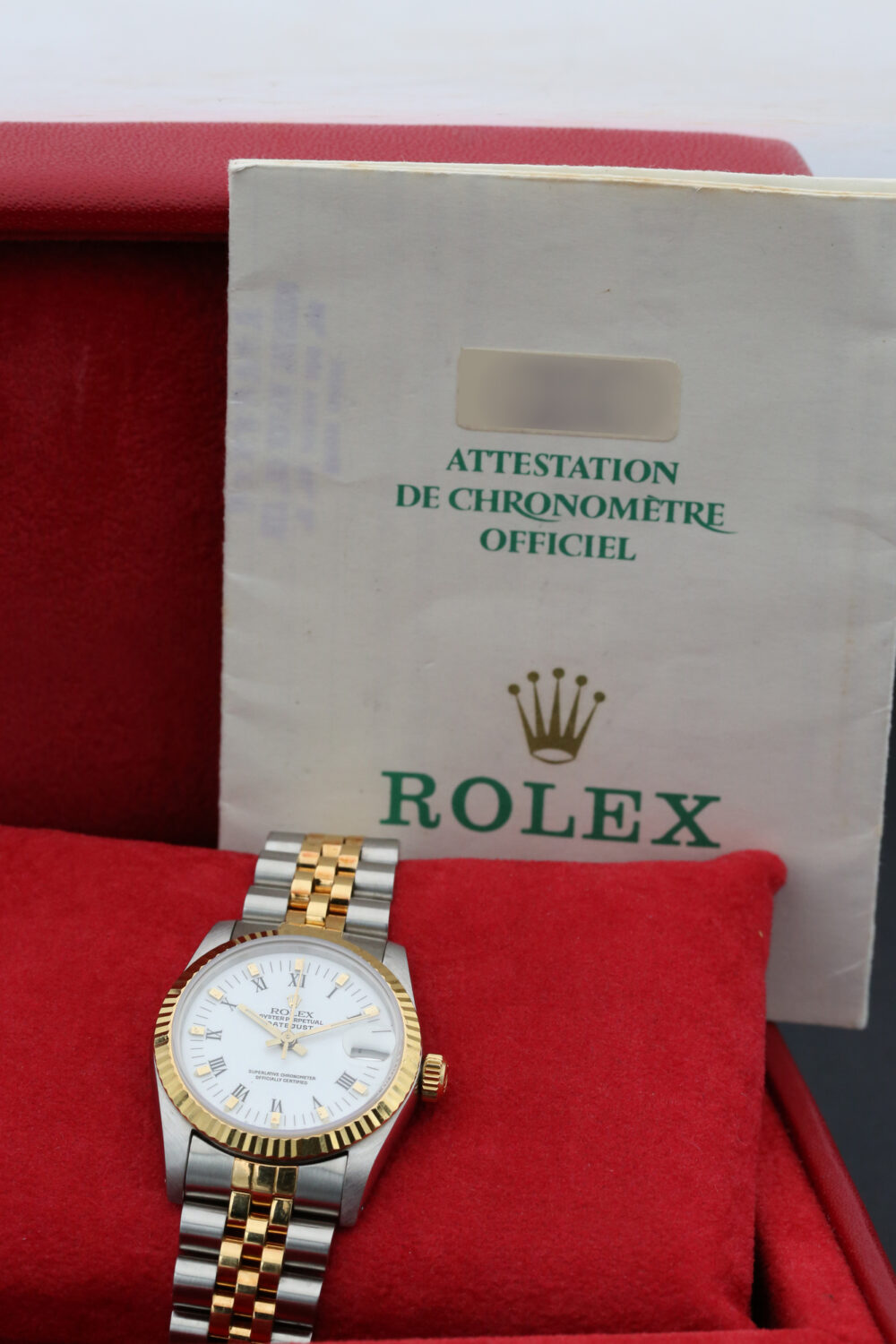 Rolex 68273 White DATEJUST 31mm 1987 - Image 5