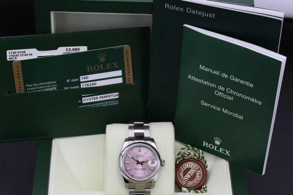 Rolex 178240 Pink DATEJUST 31mm 2011 - Image 5